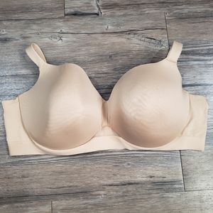 Cacique Lightly Lined Balconette Bra 46dd Nude Beige
